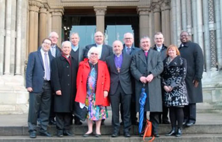 Visitors from the World Council of Churches in Belfast